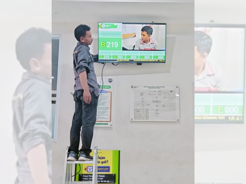 Instalasi Display Antrian